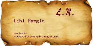 Lihi Margit névjegykártya